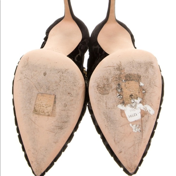 Jimmy Choo Lux Jeweled Leopard-Print Velvet Pumps - Picture 7 of 15